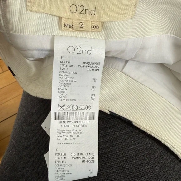 O'2nd asymmetrical black and white striped pencil skirt office attire work wear - Picture 2 of 7